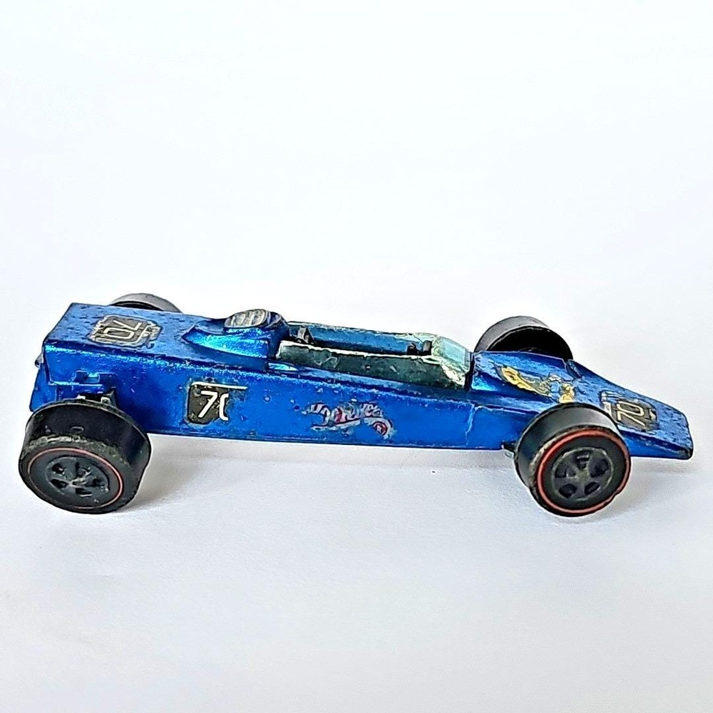 1969 Hot Wheels Lotus Turbine Blue Spectraflame Redline Hong Kong 70 Vintage